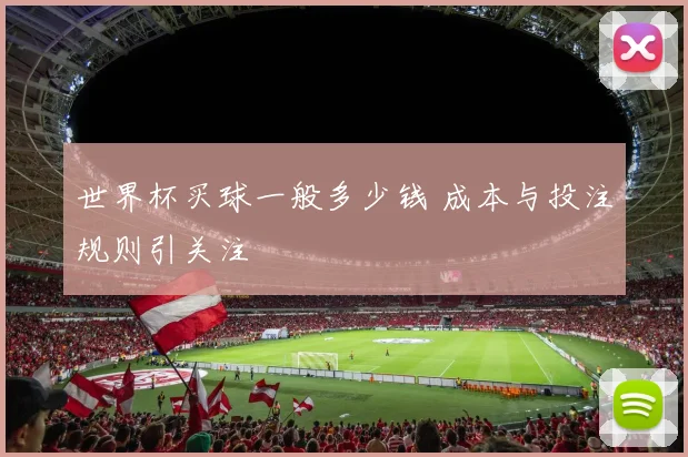 世界杯买球一般多少钱 成本与投注规则引关注